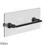 Gessi INCISO accessories Полотенцедержатель для крепления на стекло, 30 см 58613-706, Black Metal PVD