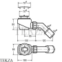 Viega Domoplex Сифон для душевого поддона 364755, хром глянец