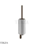 Gessi Goccia Туалетный ёршик настенный, белая керамика 38019-845, Dark Bronze