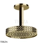 Gessi Pelle Tresse Верхняя лейка с потолочным кронштейном D30,5 см, 78150-710, Brass PVD