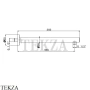 Newform Кронштейн для душа круглый настенный L=350 27670.M0.071, Gold satin