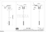 Gessi Pelle Tresse Излив для раковины потолочный, под размер 78296-430, Red Cherry/ Warm Bronze PVD