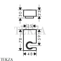 Hansgrohe Porter E Держатель ручного душа 28387000, хром глянец
