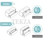 ARTELINEA DOMINO Мебель для ванной комнаты, отделка фасадов стекло