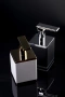 Boheme Qubic Ёмкость для ватных дисков, композит, 10964-NB, Nickel Brush