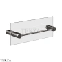 Gessi RILIEVO Полотенцедержатель для крепления на стекло, 30 см 59562-707, Black Metal Br. PVD