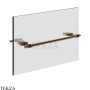 Gessi Jacqueline Полотенцедержатель для крепления на стекло, 30 см 77511-708, медь Brushed