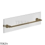 Gessi INCISO accessories Полотенцедержатель для крепления на стекло, 60 см 58617-713, Antique Brass