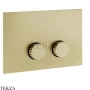 Gessi Incastri Клавиша смыва для инсталляции SANIT, Villeroy&Boch 75619-727, шампань Brushed