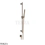 Gessi Inverso Diamantato Штанга в комплекте с душевой лейкой и выводом 73641-761, Coffee Bronze Brushed PVD