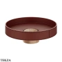 Gessi Pelle Tresse Раковина круглая накладная, без перелива 78601-445, Red Cherry/ Copper Br. PVD
