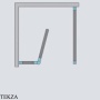 Radaway Nes KDJ II Душевая дверь 100 см, левая L, 10032100-01-01L, хром глянец