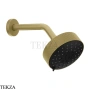 Gessi ANELLO Верхняя лейка D12,9 см с кронштейном 63356-727, Brushed Brass PVD
