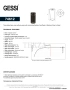 Gessi Perle Раковина напольная без перелива 74612-564, Fumè