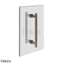Gessi Pelle Tresse Полотенцедержатель для крепления на стекло, 20 см, 78630-761, Coffee Bronze Brushed PVD