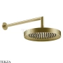 Gessi Incastri Верхняя лейка D25 с кронштейном из стены 63045-727, шампань Brushed