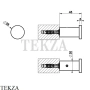 Gessi 316 ACCESSORIES Крючок для халата и полотенец 54821-239, Steel Brushed