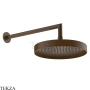 Gessi Incastri Верхняя лейка D25 с кронштейном из стены 63045-845, бронза Dark Brush