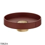 Gessi Pelle Tresse Раковина круглая накладная, без перелива 78601-431, Red Cherry/ Warm Bronze Br. PVD