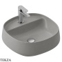ArtCeram Whisky раковина накладная круглая The.Saniglaze с 1 отверстием WHL001 60 34, Gravel матовый