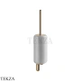 Gessi Goccia Туалетный ёршик настенный, белая керамика 38019-735, Warm Bronze PVD