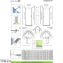Radaway Essenza PTJ Комплект боковых стенок 100х100 см, 1385051-01-01, хром глянец