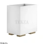 Gessi Rettangolo Ведерко, корзина для мусора, цвет белый 20990-791, Deep Bronze Brushed PVD