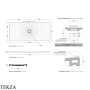 Flaminia Water Drop душевой поддон DR7016CAR, чёрный Carbone матовый
