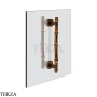 Gessi Jacqueline Полотенцедержатель для крепления на стекло, 20 см 77631-845, бронза Dark Brush