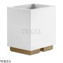 Gessi Rettangolo Стакан настольный, композит белый 20831-791, Deep Bronze Brushed PVD