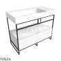 Flaminia Denver консоль напольная 103,5×51×75 см, с двумя ящиками для раковины APPlight 10551, белый матовый