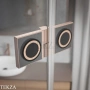Radaway Essenza Pro PND II Шторка на ванну двустворчатая с одной подвижной створкой 130 см, открывание направо, 10102130-93-01R, брашированная медь