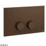 Gessi Incastri Клавиша смыва для инсталляции Viega prevista 75621-845, бронза Dark Brush