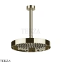 Gessi Incastri Верхняя лейка D25 с потолочным кронштейном под размер 63053-720, никель глянец