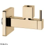 Gessi TOTAL LOOK Запорный клапан с фильтром, квадратный 01412-735, бронза глянец