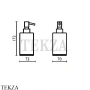 Bagno & Associati Altissima Дозатор настольный, керамика белая AT 728 51, хром глянец