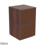 Flaminia Cubika модуль хранения напольный 50×50×78,5 см, 2 ящика, орех Noce Greca