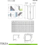 Radaway Idea PDD Комплект боковых стенок 90х100 см, 387156-01-01, хром глянец