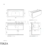 Flaminia Bloom тумба подвесная Cubika без раковины 120×50×50 см, 1 ящик, белый матовый