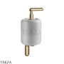 Gessi Goccia Дозатор для жидкого мыла, белая керамика 38013-726, Warm Bronze Br. PVD