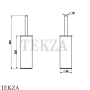 Gessi RILIEVO Ершик туалетный напольный 59543-279, белый матовый