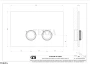 Gessi VENTI20 Клавиша смыва для Geberit omega 12 54655-735, Warm Bronze PVD