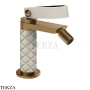 Gessi Pelle Laccetto Смеситель для биде, без гарнитура, 78468-448, Crème/Deep Bronze Br. PVD