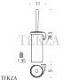 Colombo Link Ёршик туалетный подвесной B2407S.CR, хром глянец