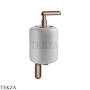 Gessi Goccia Дозатор для жидкого мыла, белая керамика 38013-708, Copper Br. PVD