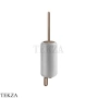 Gessi Goccia Туалетный ёршик настенный, белая керамика 38019-708, Copper Br. PVD