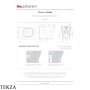 ArtCeram Ten 4.0 унитаз приставной чаша без ободка The.Rimless слив в пол/стену TEV008 05 00, белый матовый