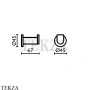 Bagno & Associati Carmen Крючок для халата и полотенец CR 241 51, хром глянец