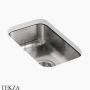 Kohler Undertone Мойка для кухни малая без отверстий под смеситель K-3333-NA, нержавеющая сталь