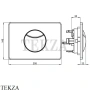 Villeroy & Boch ViConnect E100 Панель смыва 92248561, цвет хром глянец
